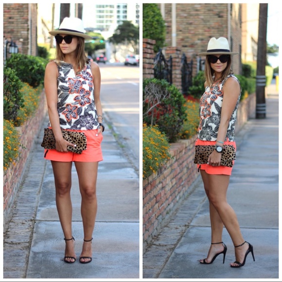 J. Crew Tops - J. Crew Embellished Polynesian Floral Top